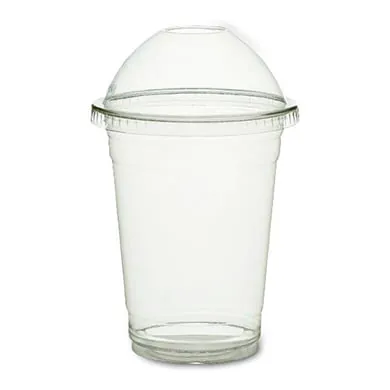 Стакан пластиковый прозрачный с купол. крышкой 300 мл. - Таврида Фуд