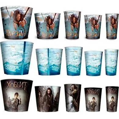 Бумажная упаковка для попкорна, стакан V-24