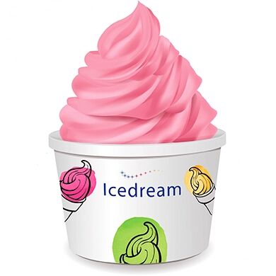Смесь для мягкого мороженого Клубничная - Айс Дрим