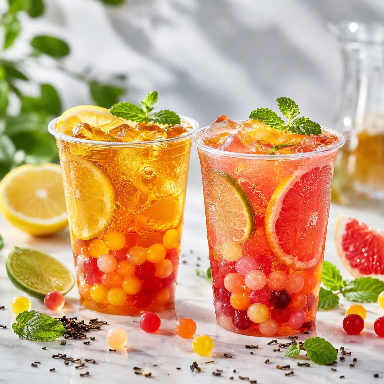 Джус боллы в bubble tea