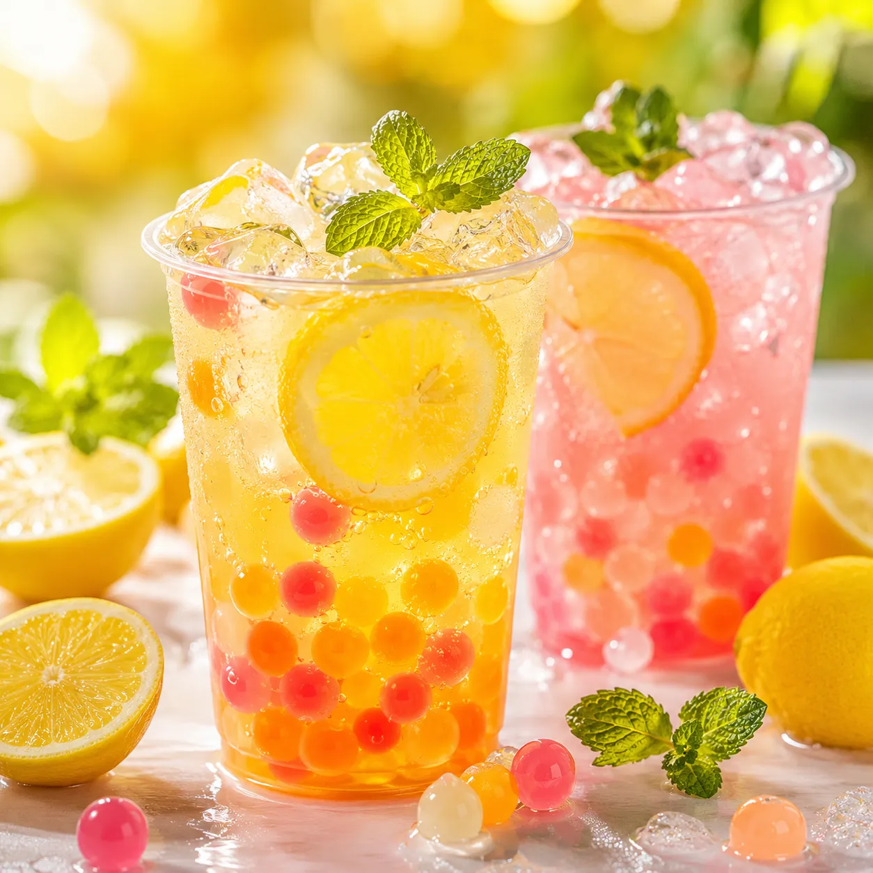 Джус боллы в bubble tea