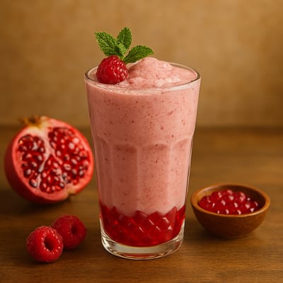 Гранатово-малиновый йогуртовый смузи - Таврида Фуд
