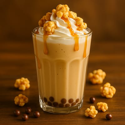 Карамельно-попкорновый молочный коктейль - Таврида Фуд