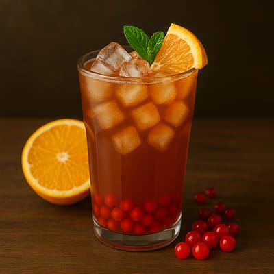 Холодный чай с гранатом и апельсином - Таврида Фуд