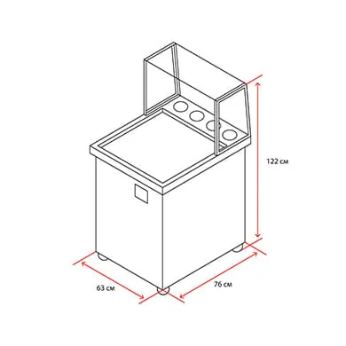 Фризер для жареного мороженого KK500FL-1 - Таврида Фуд
