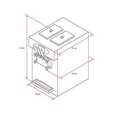 Фризер для мягкого мороженого Miken MK32CTPA - Таврида Фуд